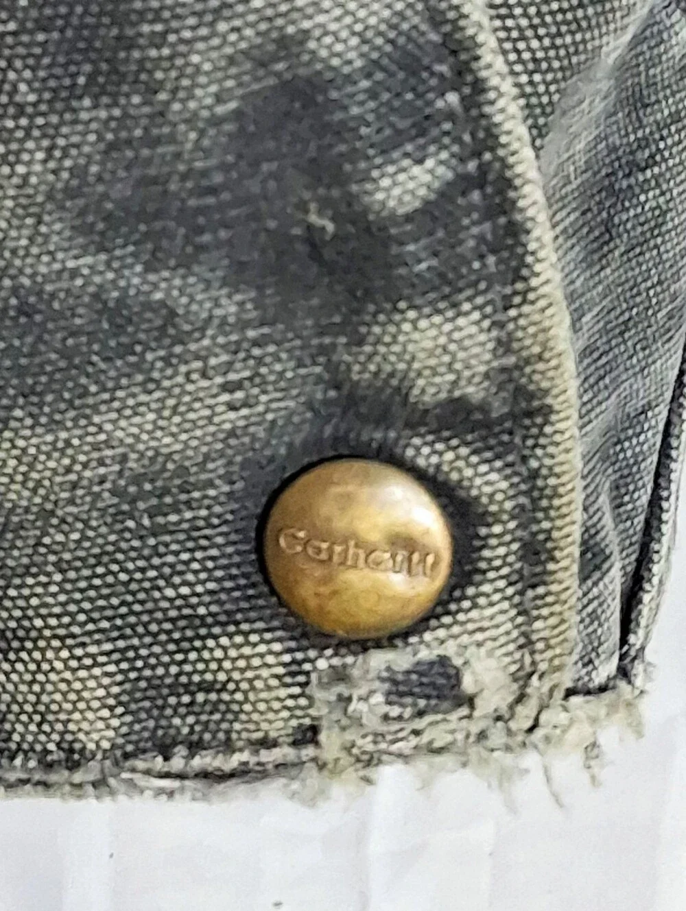 Carhartt Men's Large Detroit J97 Black or Petrol Blanket Sun-faded Coat/Jacket